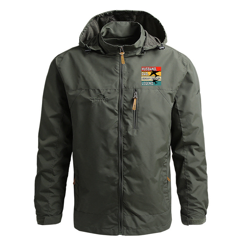 Husband & Dad & Aircraft Mechanic & Legend Designed Thin Stylish Jackets