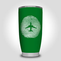 Thumbnail for Aviation Finger Print Designed Tumbler Travel Mugs