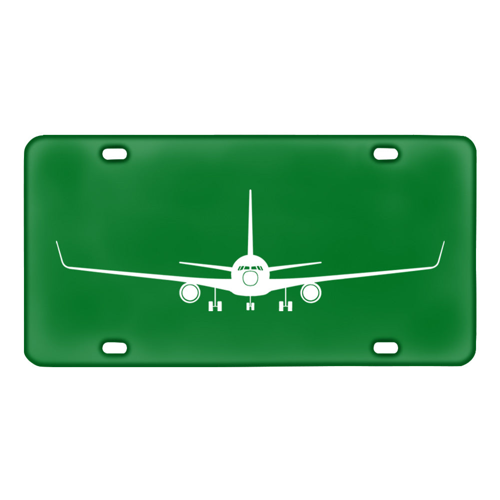 Boeing 767 Silhouette Designed Metal (License) Plates