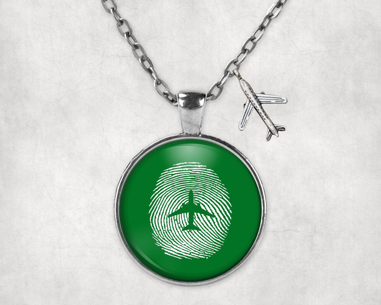 Aviation Finger Print Designed Necklaces