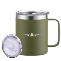 Thumbnail for Boeing 777 Silhouette Designed Stainless Steel Laser Engraved Mugs