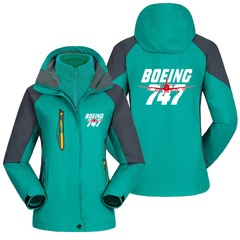 Amazing Boeing 747 Designed Thick "WOMEN" Skiing Jackets