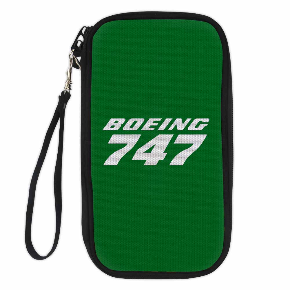 Boeing 747 & Text Designed Travel Cases & Wallets