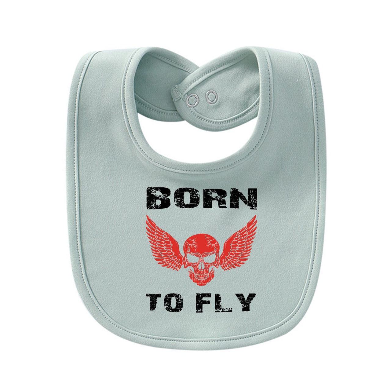 Born To Fly SKELETON Designed Baby Saliva & Feeding Towels