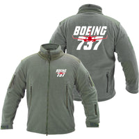 Thumbnail for Amazing Boeing 737 Designed Fleece Military Jackets (Customizable)