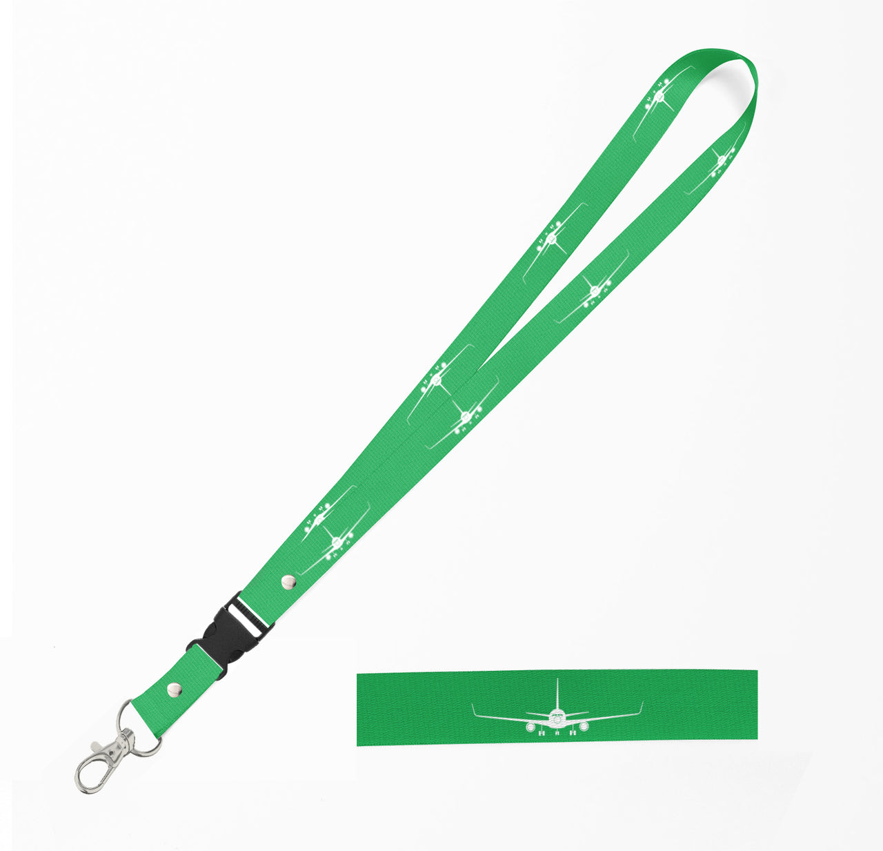 Boeing 767 Silhouette Designed Detachable Lanyard & ID Holders