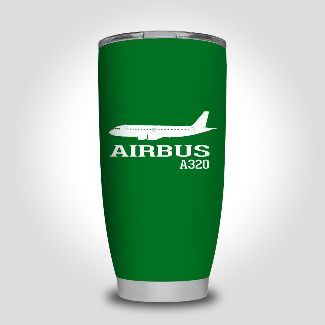 Airbus A320 Printed Designed Tumbler Travel Mugs