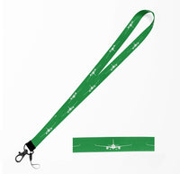 Thumbnail for Airbus A350 Silhouette Designed Lanyard & ID Holders