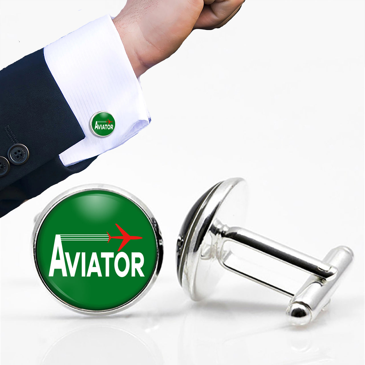 Aviator Designed Cuff Links