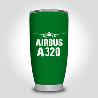 Thumbnail for Airbus A320 & Plane Designed Tumbler Travel Mugs