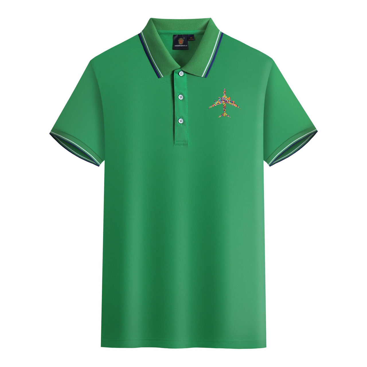 Colourful Airplane Designed Stylish Polo T-Shirts