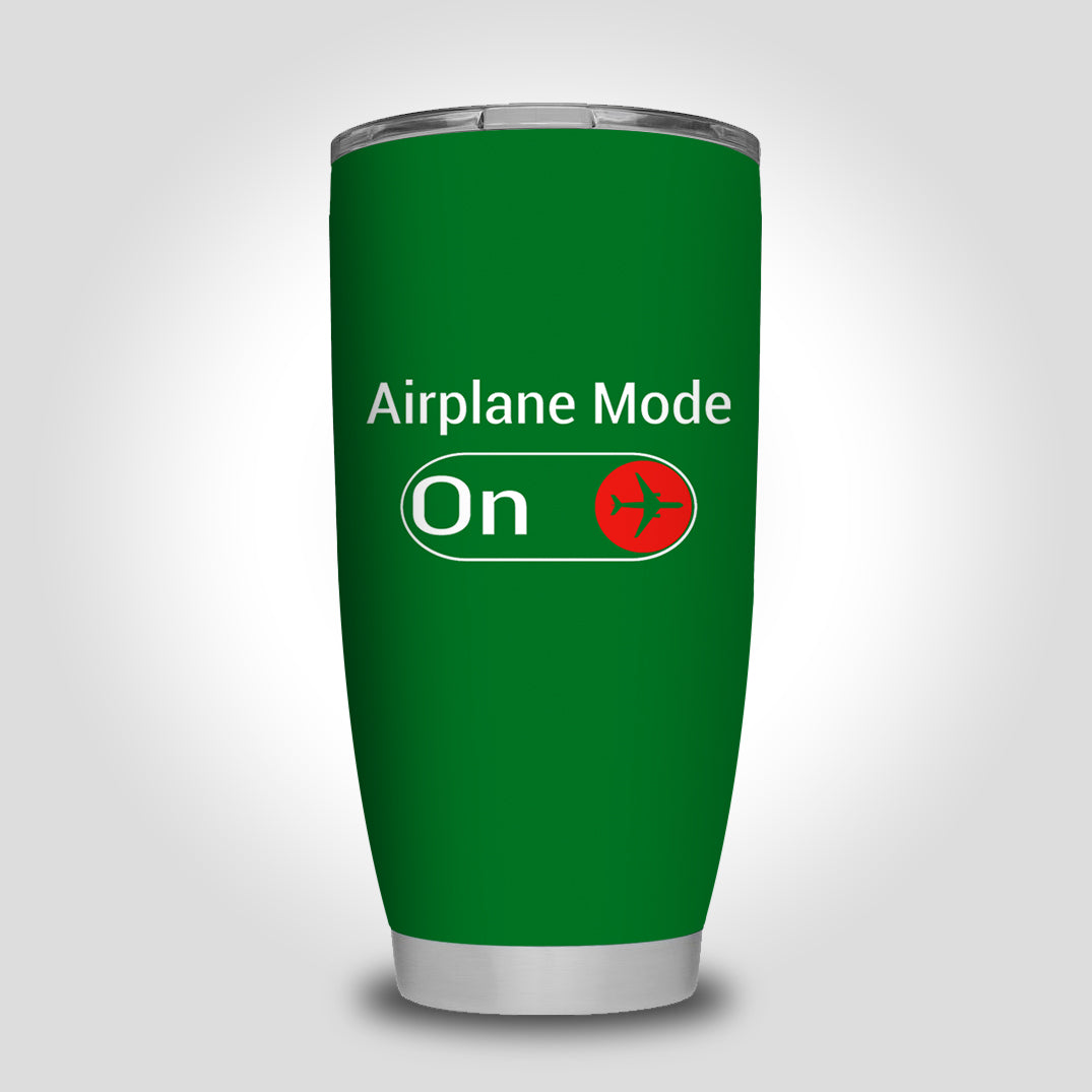 Airplane Mode On Designed Tumbler Travel Mugs