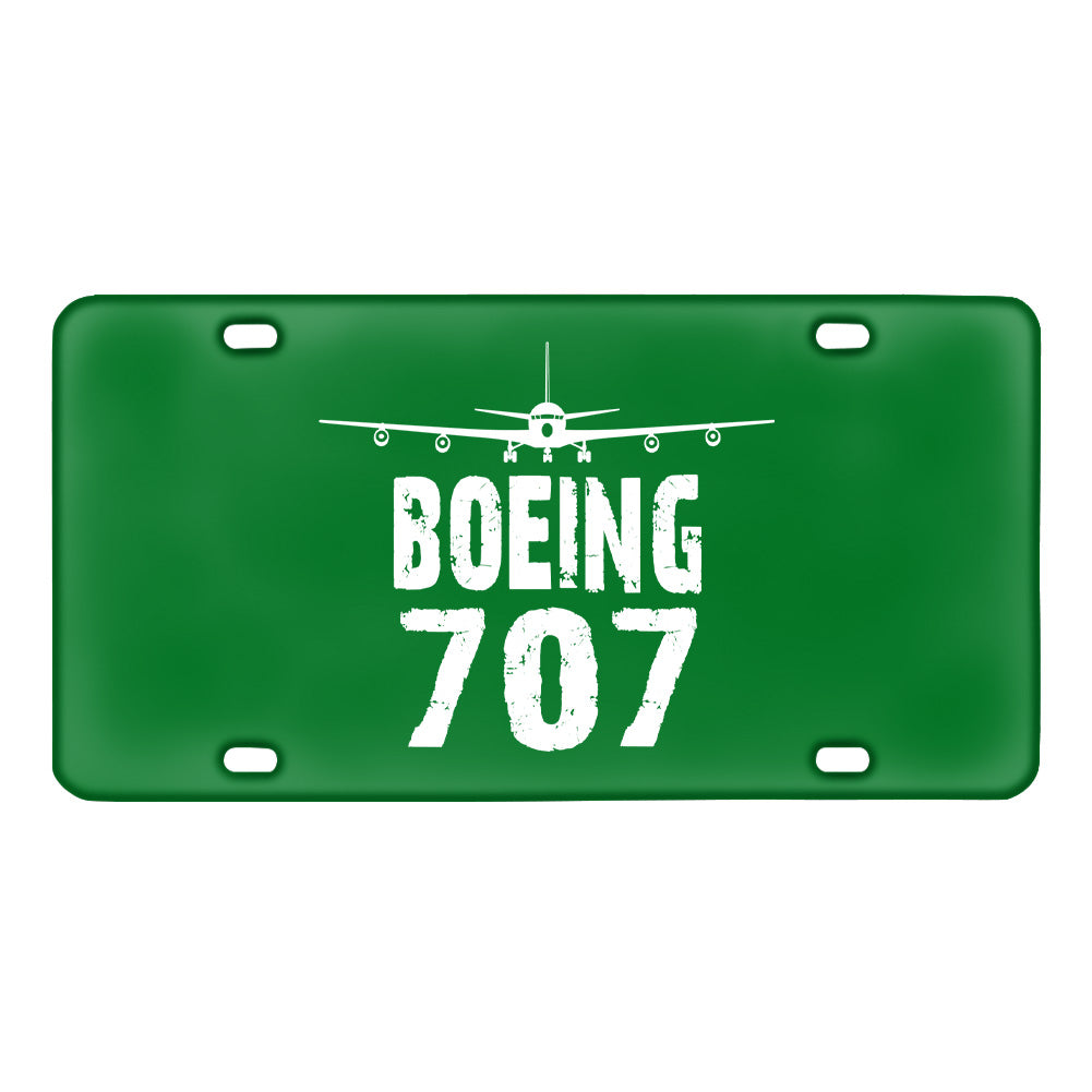 Boeing 707 & Plane Designed Metal (License) Plates