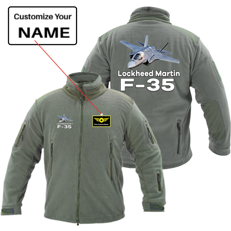 The Lockheed Martin F35 Designed Fleece Military Jackets (Customizable)