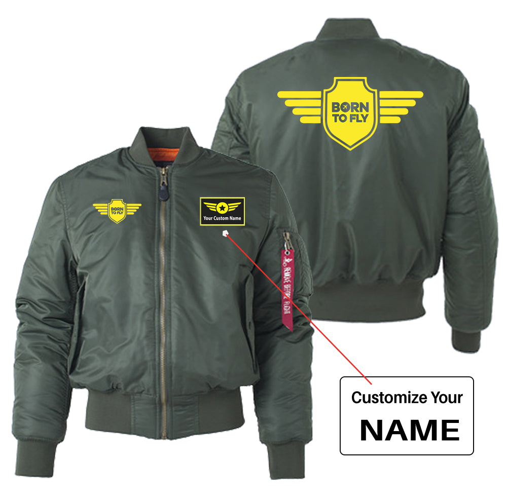 Born To Fly & Badge Designed "Women" Bomber Jackets