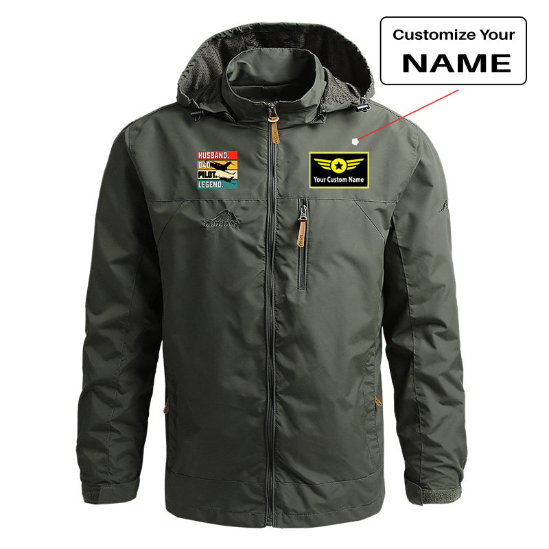 Husband & Dad & Pilot & Legend Designed Thin Stylish Jackets