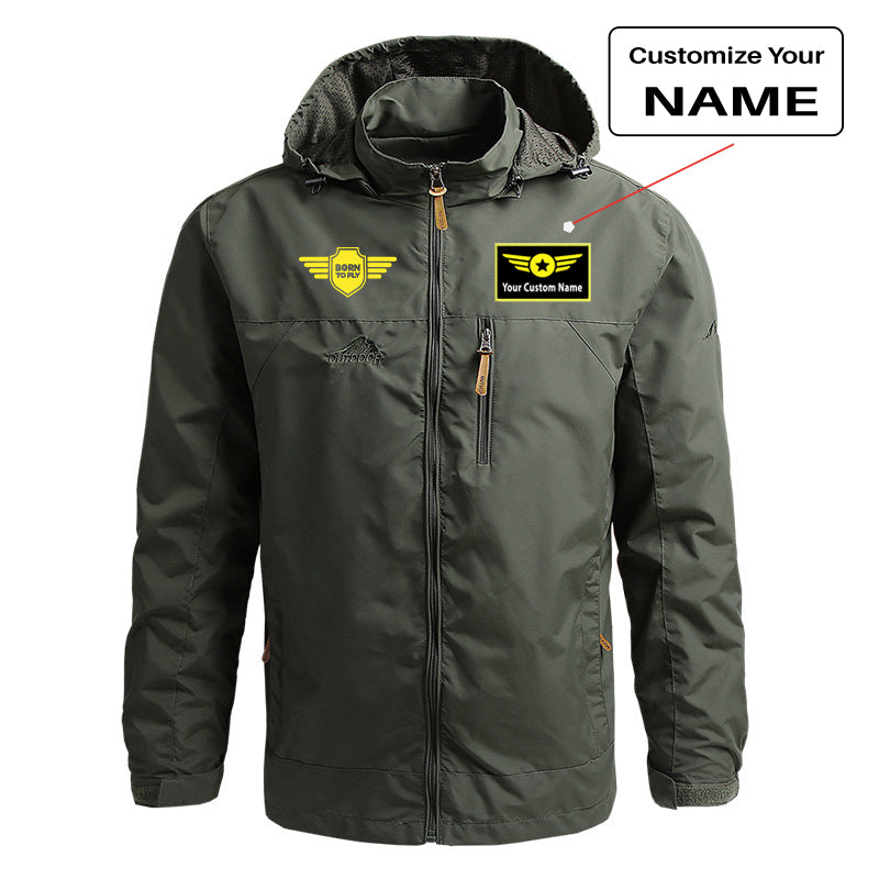 Born To Fly & Badge Designed Thin Stylish Jackets