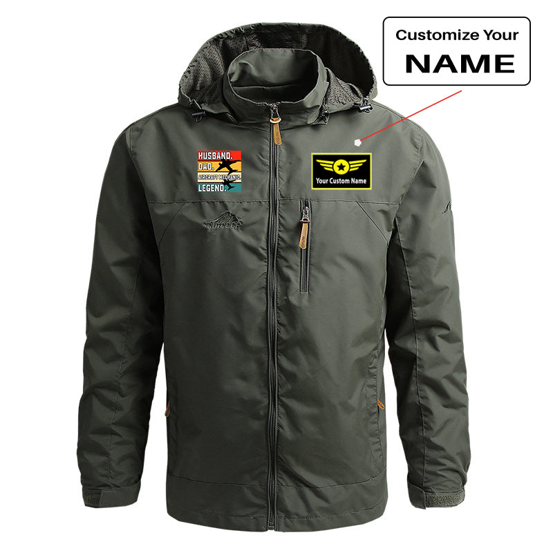 Husband & Dad & Aircraft Mechanic & Legend Designed Thin Stylish Jackets