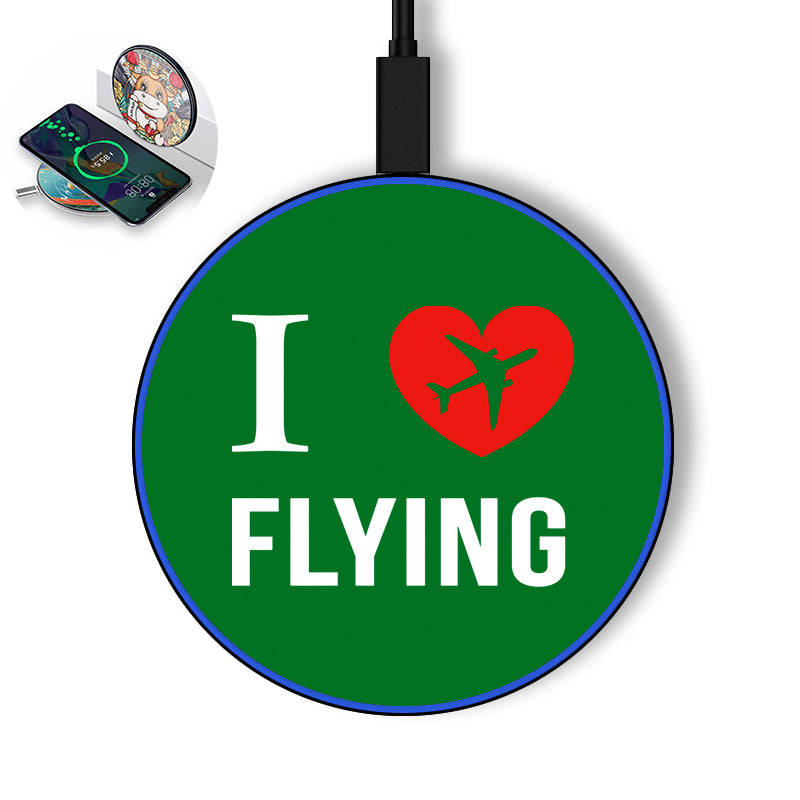 I Love Flying Designed Wireless Chargers