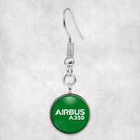 Thumbnail for Airbus A350 & Text Designed Earrings