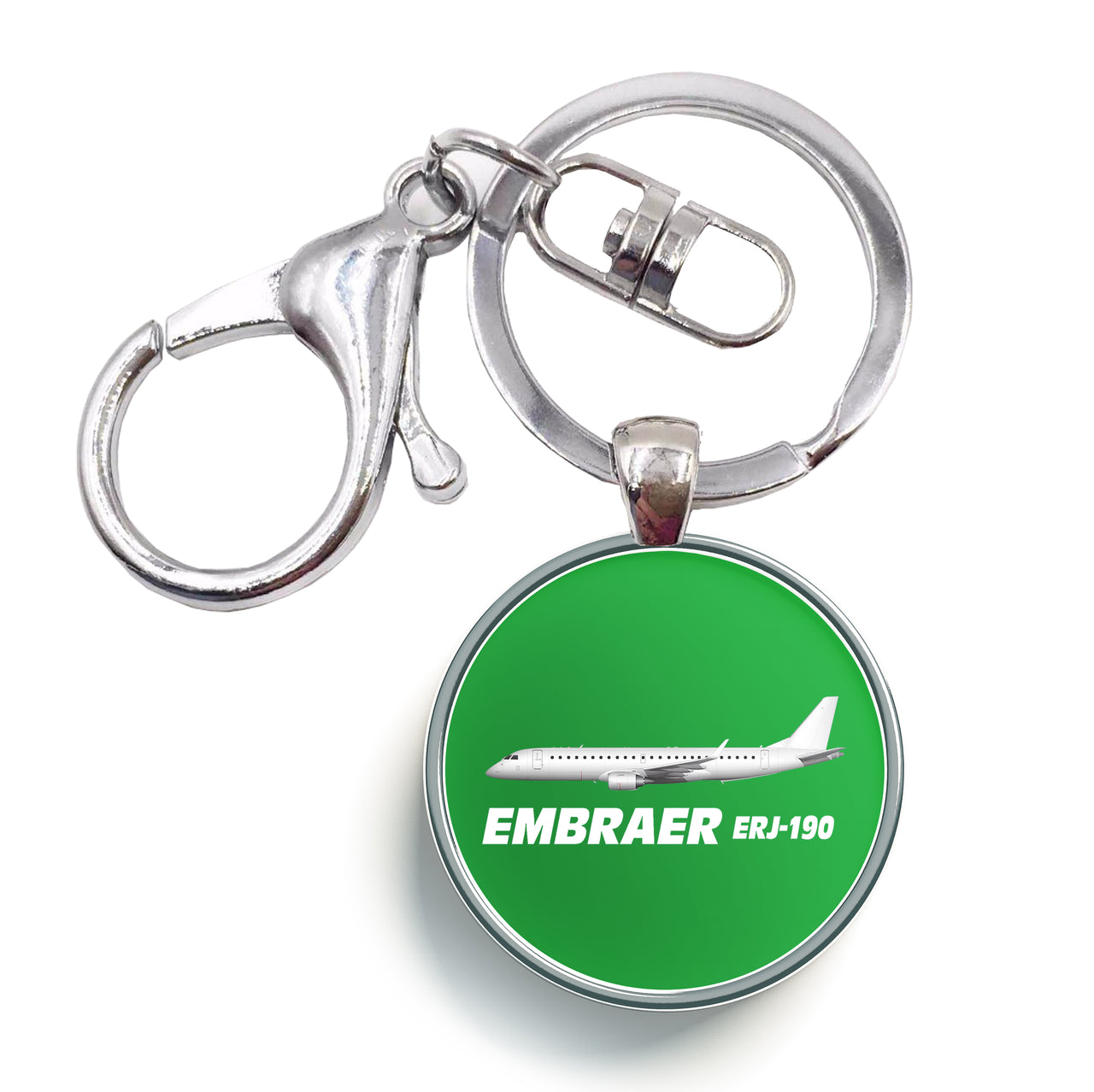 The Embraer ERJ-190 Designed Circle Key Chains