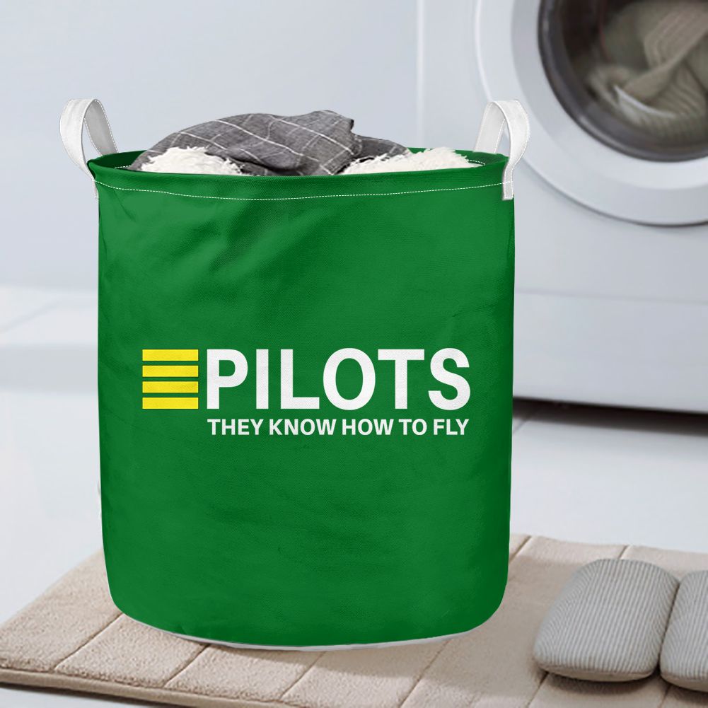 Pilots They Know How To Fly Designed Laundry Baskets