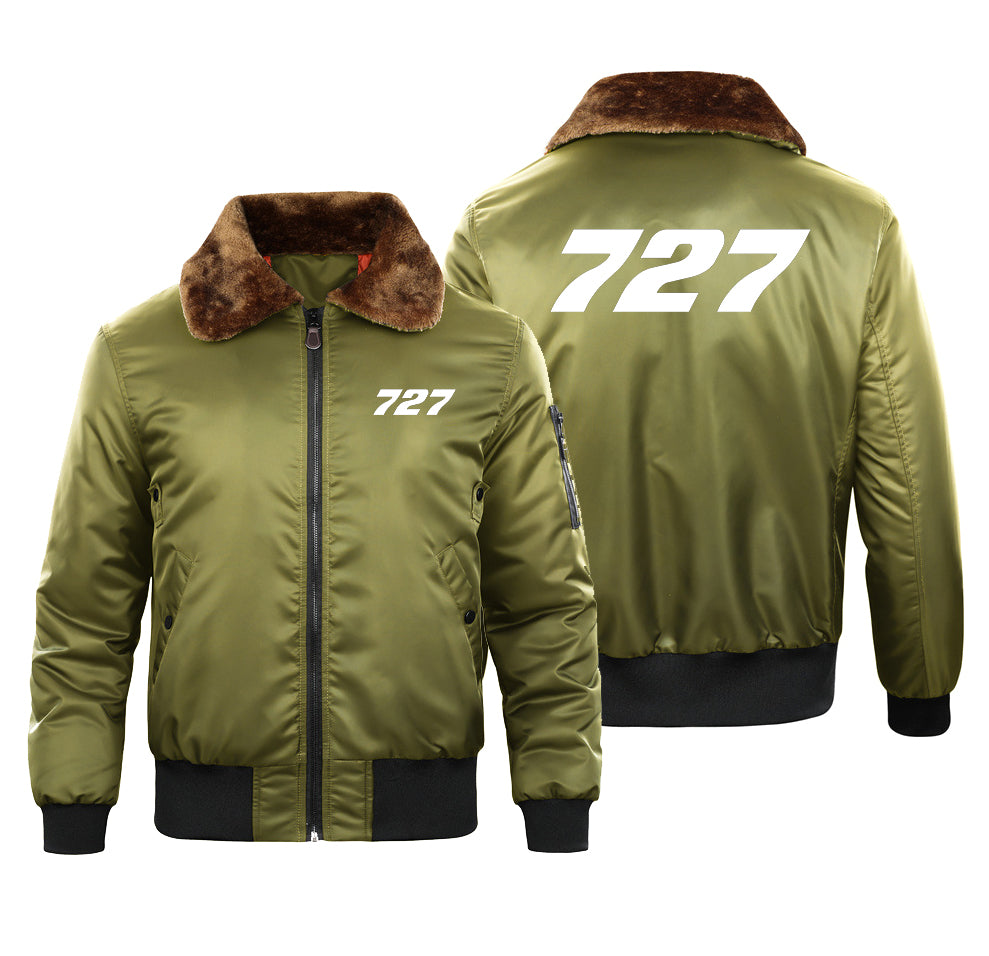 727 Flat Text Designed Special Bomber Jackets