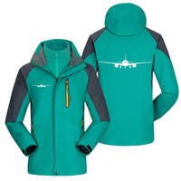 Thumbnail for Boeing 777 Silhouette Designed Thick Skiing Jackets