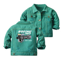 Thumbnail for Boeing 757 & Rolls Royce Engine (RB211) Designed Children Denim Jackets