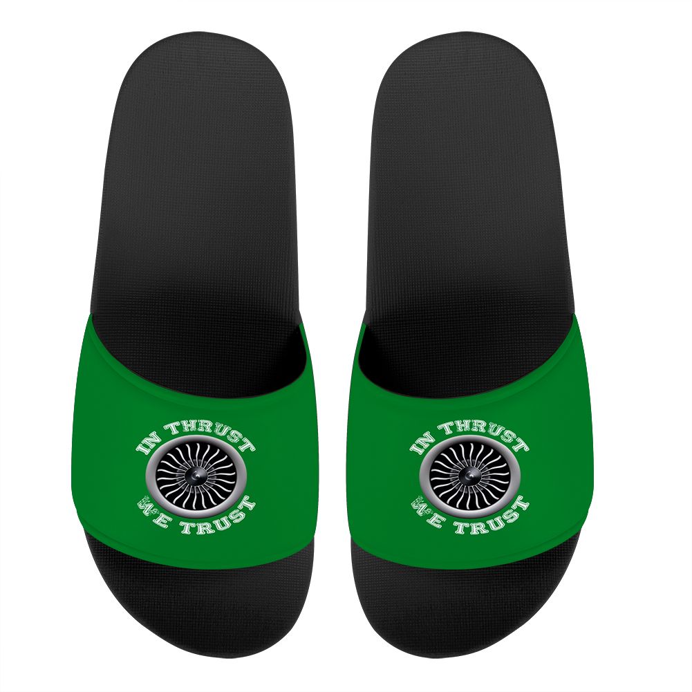 In Thrust We Trust (Vol 2) Designed Sport Slippers