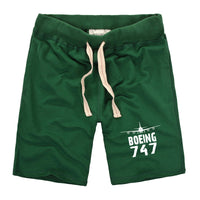 Thumbnail for Boeing 747 & Plane Designed Cotton Shorts