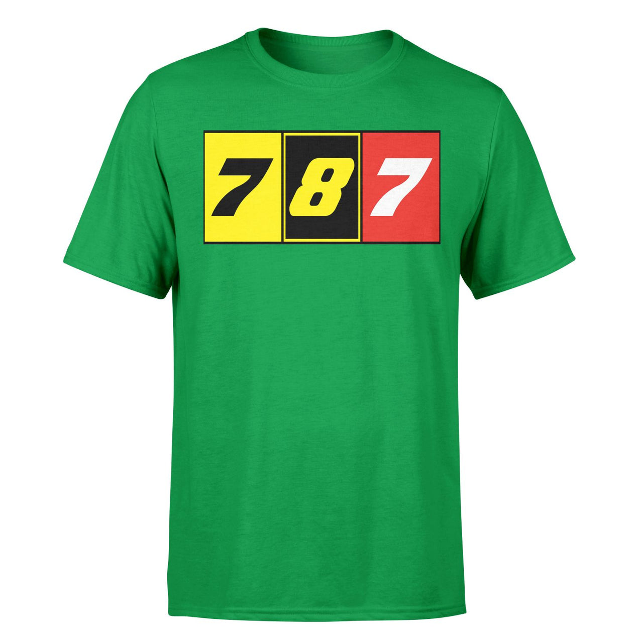 Flat Colourful 787 Designed T-Shirts