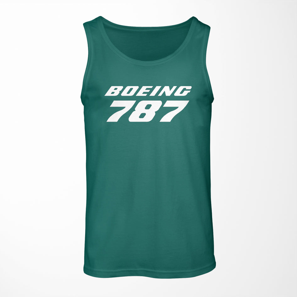 Boeing 787 & Text Designed Tank Tops