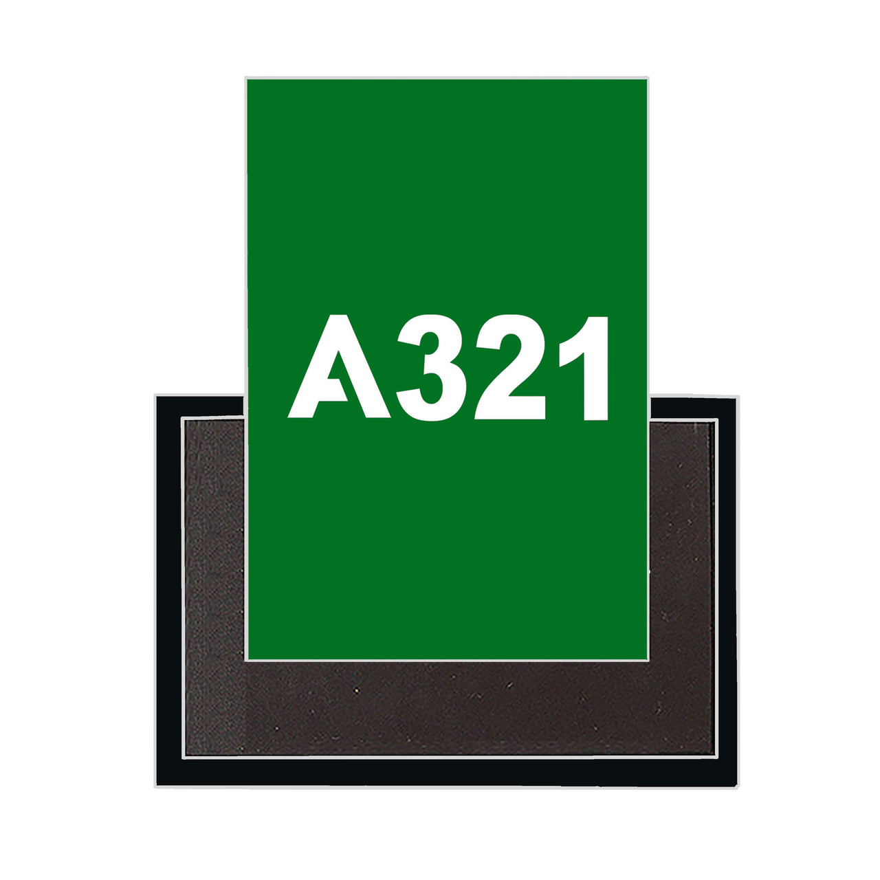 A321 Flat Text Designed Magnets