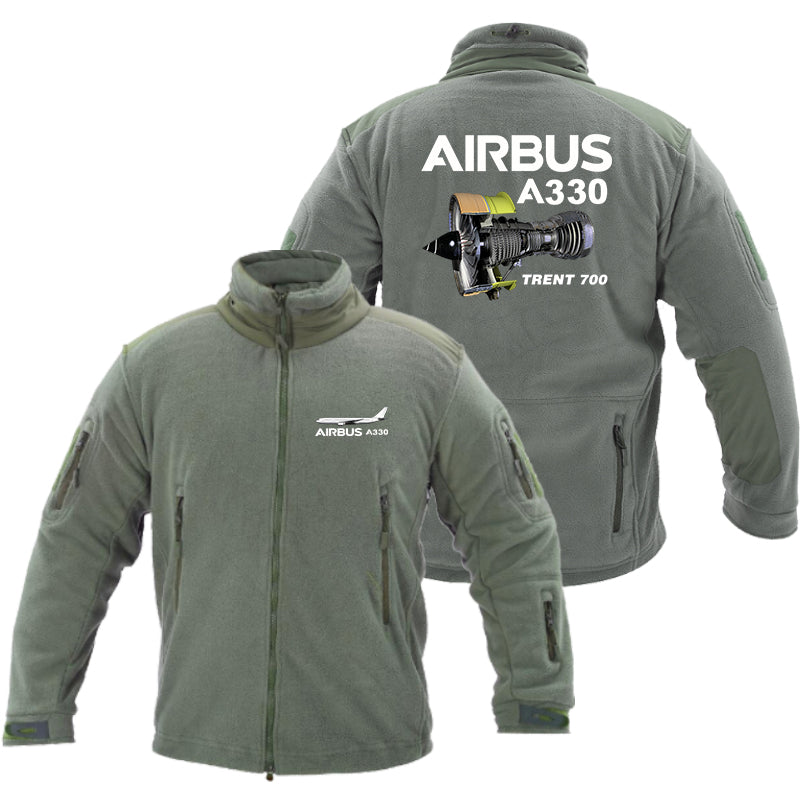 Airbus A330 & Trent 700 Engine Designed Fleece Military Jackets (Customizable)