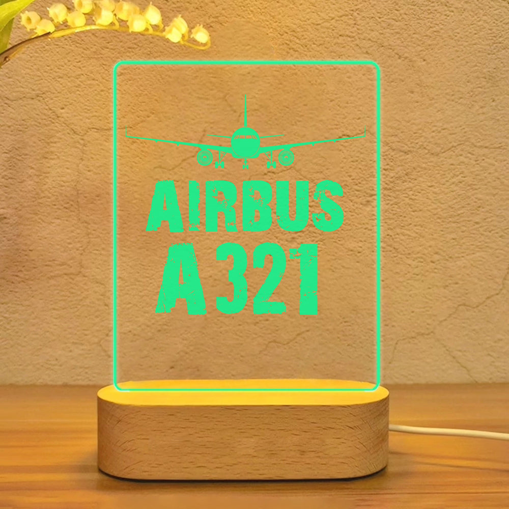 Airbus A321 & Plane Designed Night Lamp