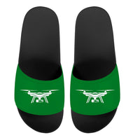 Thumbnail for Drone Silhouette Designed Sport Slippers