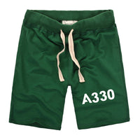 Thumbnail for A330 Flat Text Designed Cotton Shorts