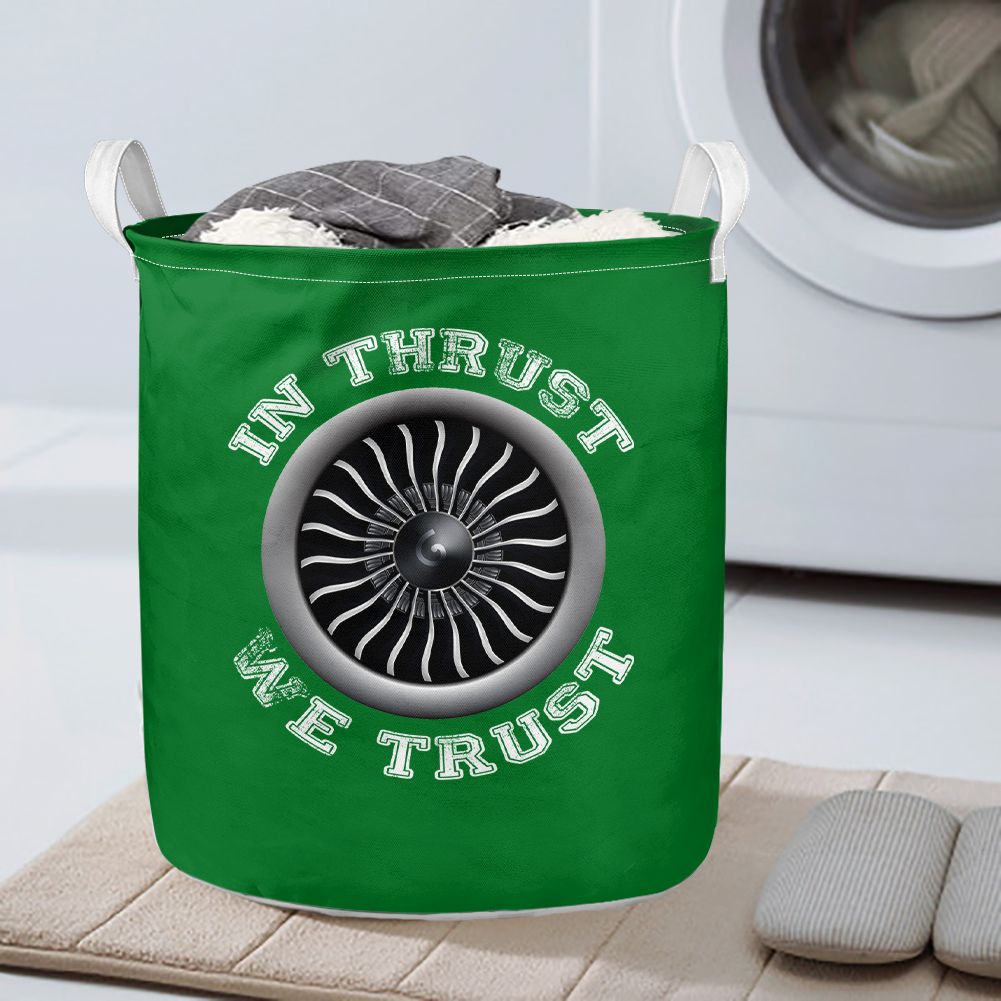 In Thrust We Trust (Vol 2) Designed Laundry Baskets