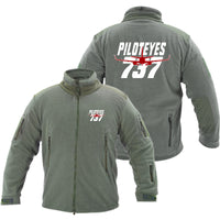 Thumbnail for Amazing Piloteyes737 Designed Fleece Military Jackets (Customizable)