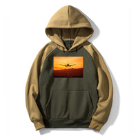 Thumbnail for Landing Aircraft During Sunset Designed Colourful Hoodies