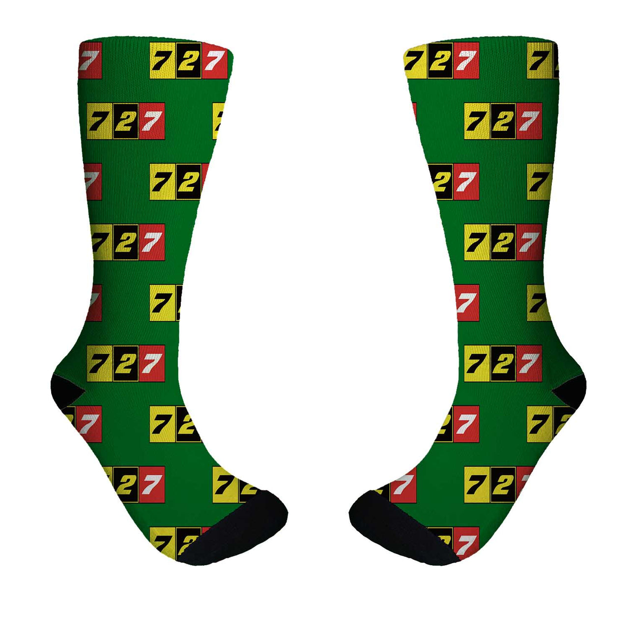 Flat Colourful 727 Designed Socks