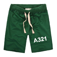 Thumbnail for A321 Flat Text Designed Cotton Shorts