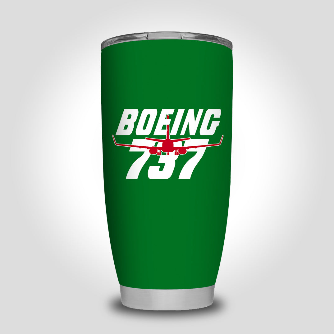 Amazing Boeing 737 Designed Tumbler Travel Mugs