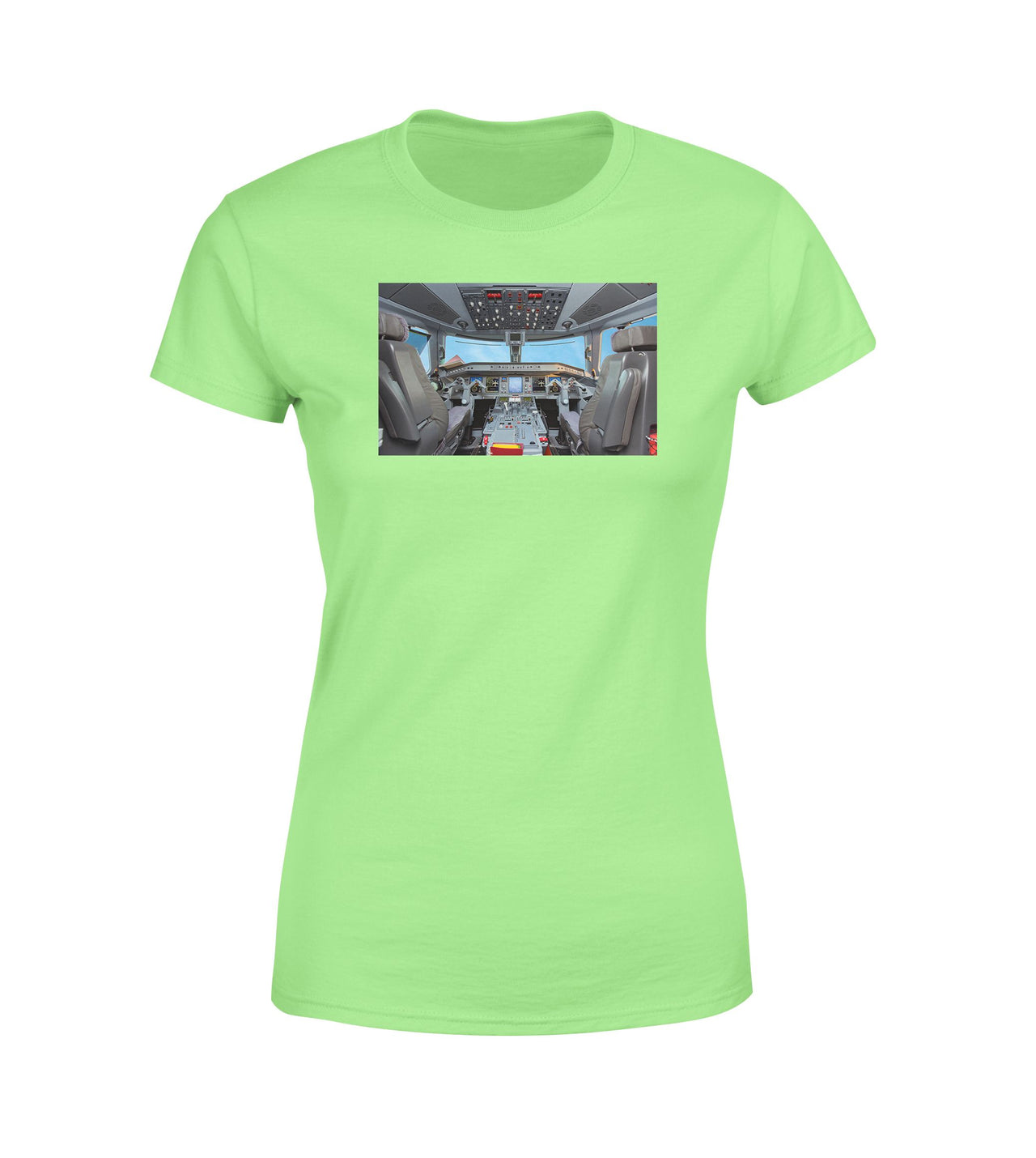 Embraer E190 Cockpit Designed Women T-Shirts