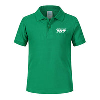 Thumbnail for Boeing 707 & Text Designed Children Polo T-Shirts