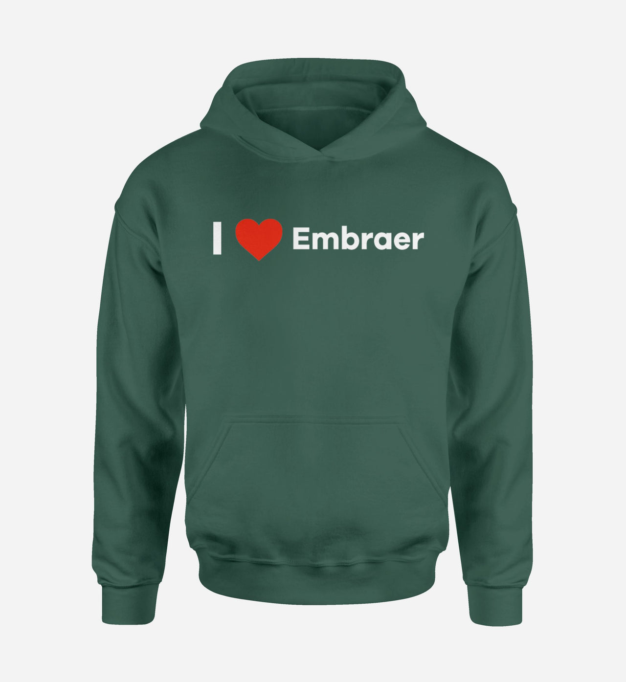 I Love Embraer Designed Hoodies