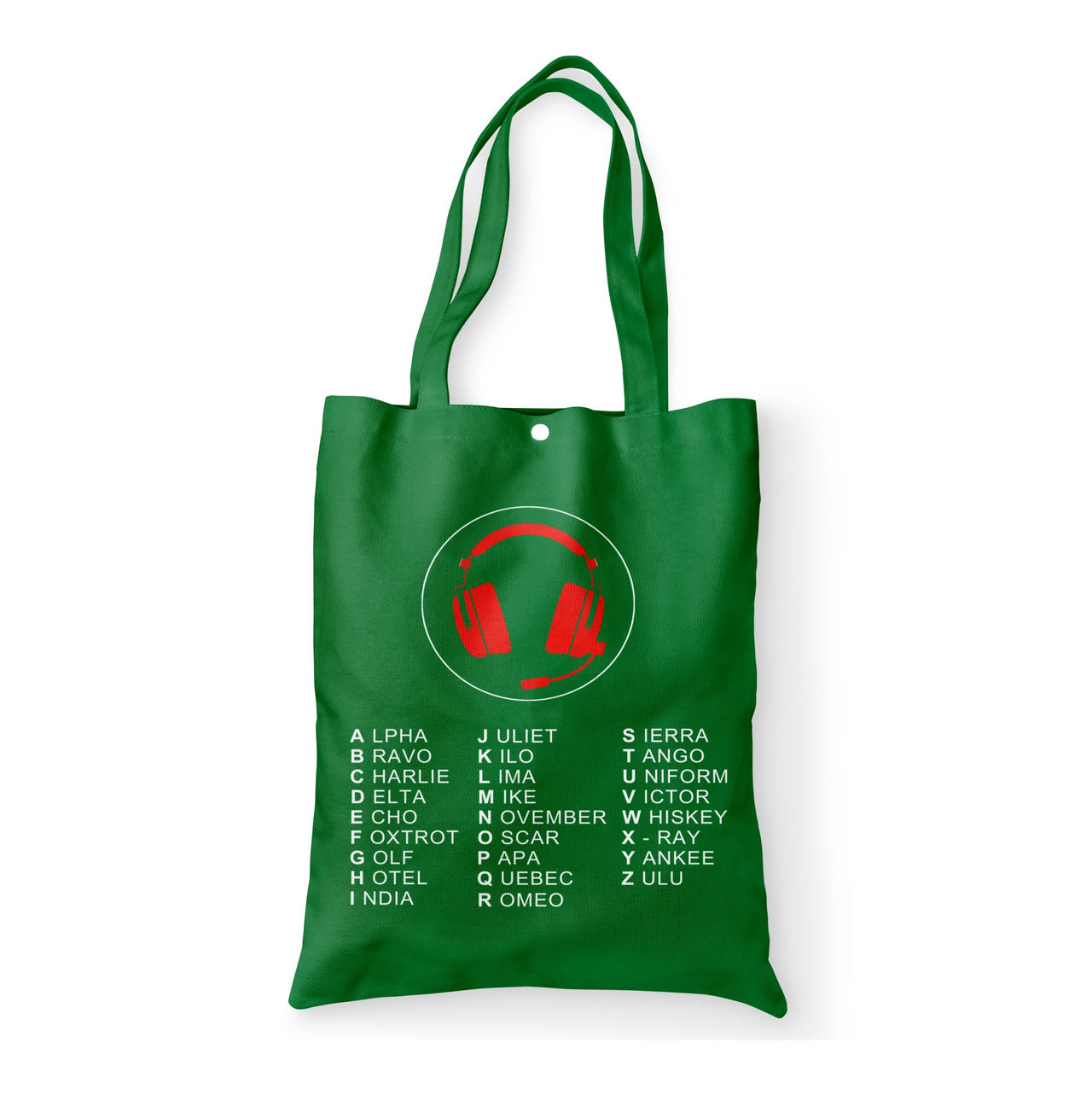 Aviation Alphabet 3 Designed Tote Bags