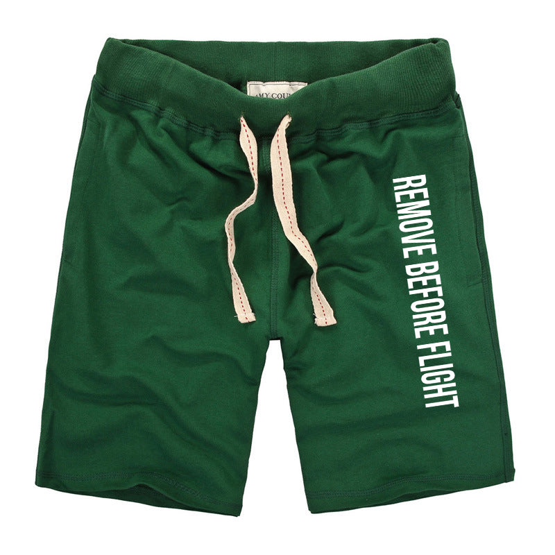 Remove Before Flight 2 Designed Cotton Shorts