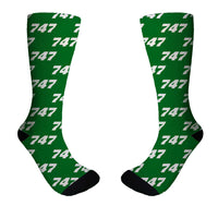 Thumbnail for 747 Flat Text Designed Socks